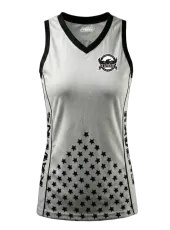 Ravens White Singlet Front
